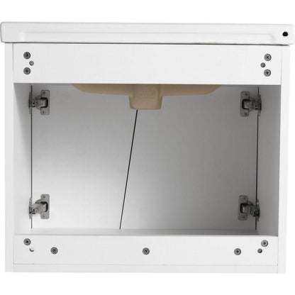 24 Inch Wall-Mounted Bathroom Vanity With Sink, For Small Bathroom (KD-Packing)