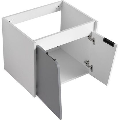 24 Inch Wall-Mounted Bathroom Vanity With Sink, For Small Bathroom (KD-Packing)