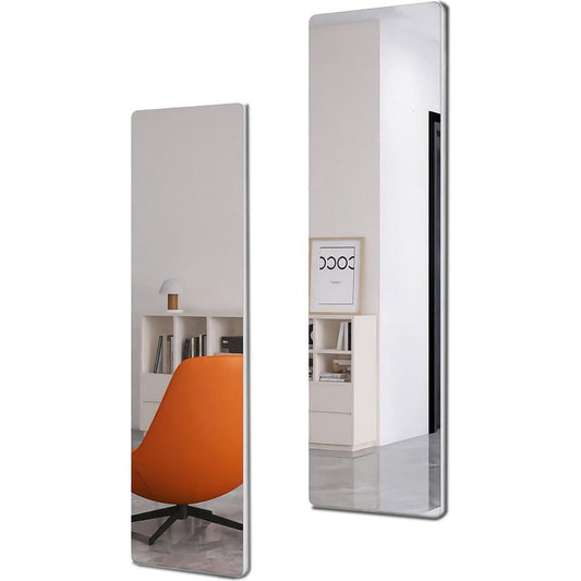 Wall Mount Mirror Set of 2.MDF Mirror Wall Mount at Horizontal & Vertical hanging