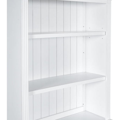 83.4"Tall Bookshelf Suite, Modern Bookcase Suite with LED Lighting,Doors and Drawers,2-Piece Set Storage Bookcase with Open Shelves for Living Room,Home Office,White