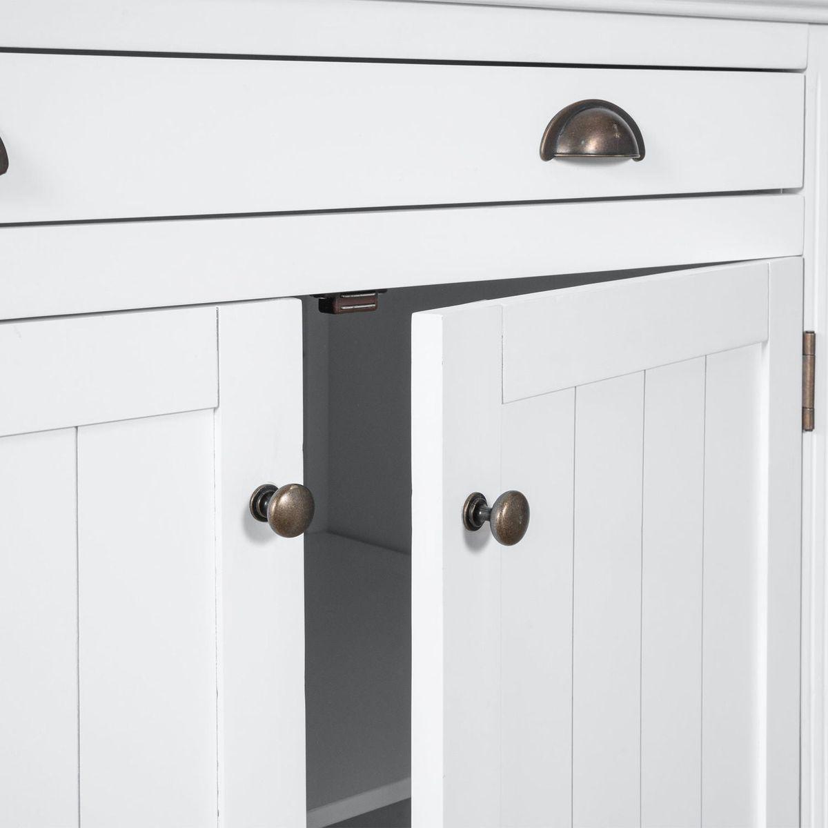 83.4"Tall Bookshelf Suite, Modern Bookcase Suite with LED Lighting,Doors and Drawers,2-Piece Set Storage Bookcase with Open Shelves for Living Room,Home Office,White