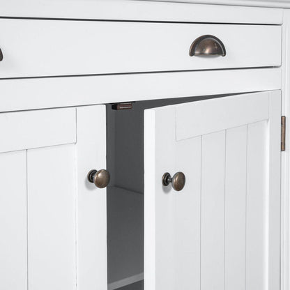 83.4"Tall Bookshelf Suite, Modern Bookcase Suite with LED Lighting,Doors and Drawers,2-Piece Set Storage Bookcase with Open Shelves for Living Room,Home Office,White