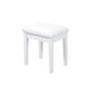 Vanity Stool Makeup Bench Dressing Stool with Cushion and Solid Legs,White