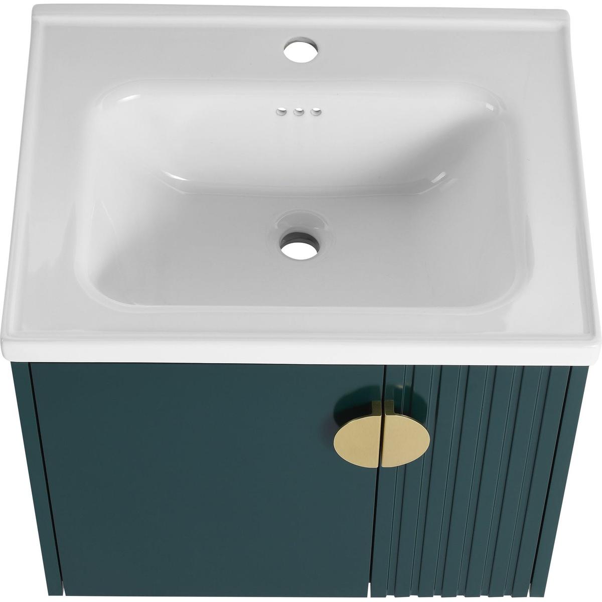 24 Inch Bathroom Vanity with Sink, For Small Bathroom, Bathroom Vanity with Soft Close Door