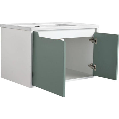 Floating Bathroom Vanity with Sink 32 Inch for Bathroom, Bathroom Vanity with Soft Close Door