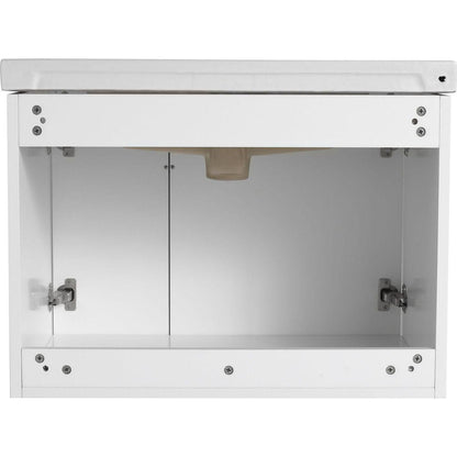 28 Inch Bathroom Vanity with Ceramic Sink, For Small Bathroom, Bathroom Vanity with Soft Close Door