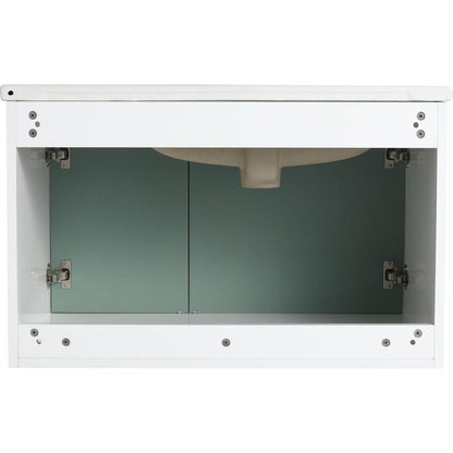 Floating Bathroom Vanity with Sink 32 Inch for Bathroom, Bathroom Vanity with Soft Close Door