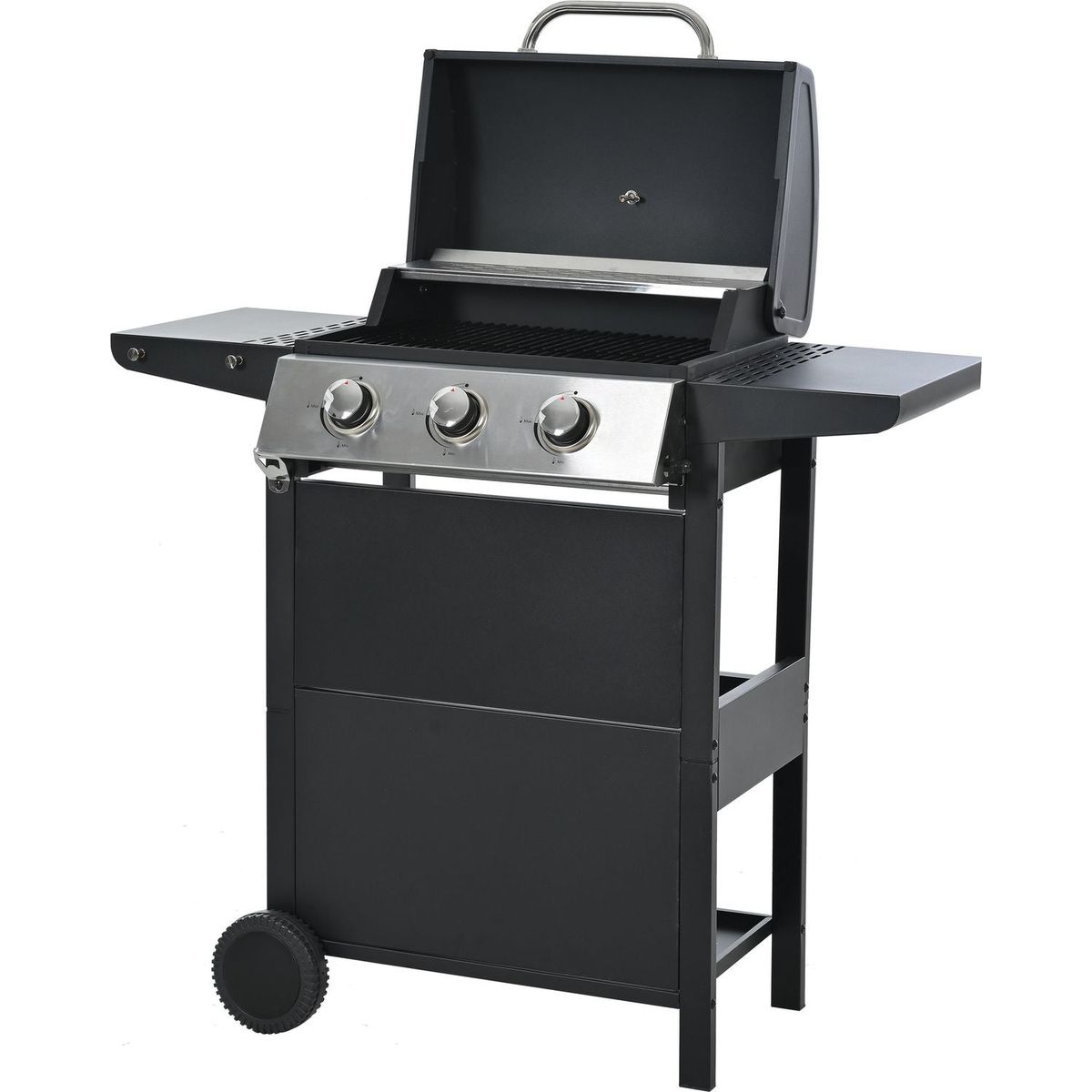 Propane Grill 3 Burner Barbecue Grill Stainless Steel Gas Grill