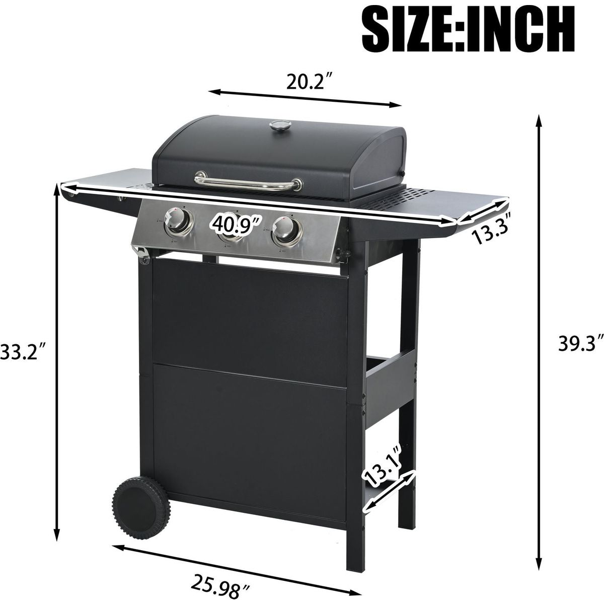 Propane Grill 3 Burner Barbecue Grill Stainless Steel Gas Grill