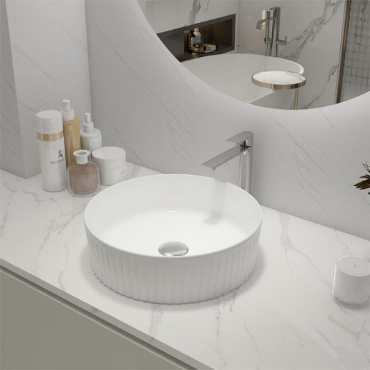 Ceramic Circular Vessel Bathroom Sink Art Sink(BAA0014012OO)