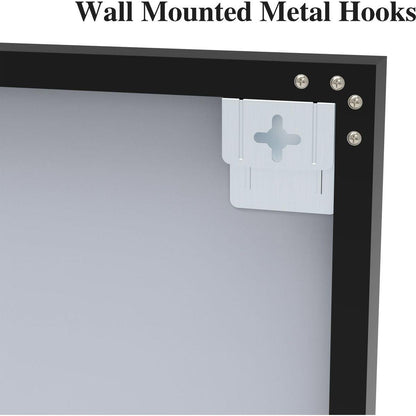 60x36" Oversized Modern Rectangle Bathroom Mirror with Balck Frame Decorative Large Wall Mirrors for Bathroom Living Room Bedroom Vertical or Horizontal Wall Mounted mirror with Aluminum Frame