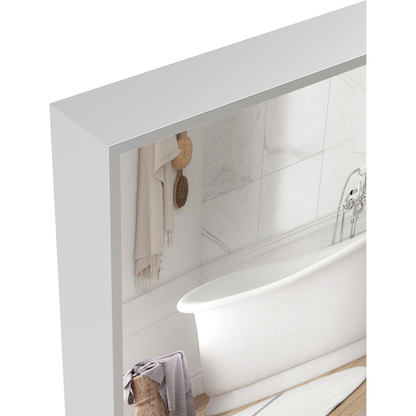 60x36" Oversized Modern Rectangle Bathroom Mirror with Silver Frame Decorative Large Wall Mirrors for Bathroom Living Room Bedroom Vertical or Horizontal Wall Mounted mirror with Aluminum Frame