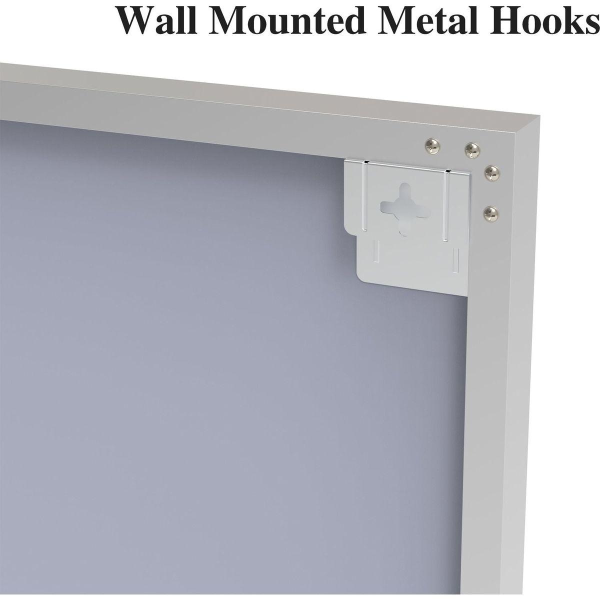 60x36" Oversized Modern Rectangle Bathroom Mirror with Silver Frame Decorative Large Wall Mirrors for Bathroom Living Room Bedroom Vertical or Horizontal Wall Mounted mirror with Aluminum Frame