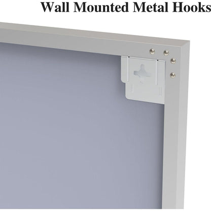 60x36" Oversized Modern Rectangle Bathroom Mirror with Silver Frame Decorative Large Wall Mirrors for Bathroom Living Room Bedroom Vertical or Horizontal Wall Mounted mirror with Aluminum Frame