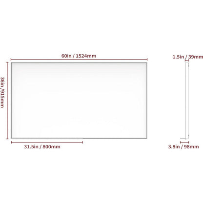 60x36" Oversized Modern Rectangle Bathroom Mirror with Silver Frame Decorative Large Wall Mirrors for Bathroom Living Room Bedroom Vertical or Horizontal Wall Mounted mirror with Aluminum Frame