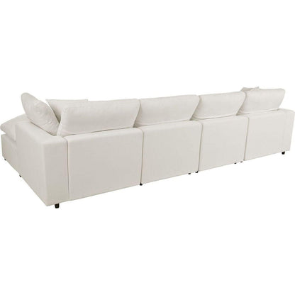 Modern Large U-Shape Sectional Sofa, 2 Large Chaise with Removable Ottomans for Living Room