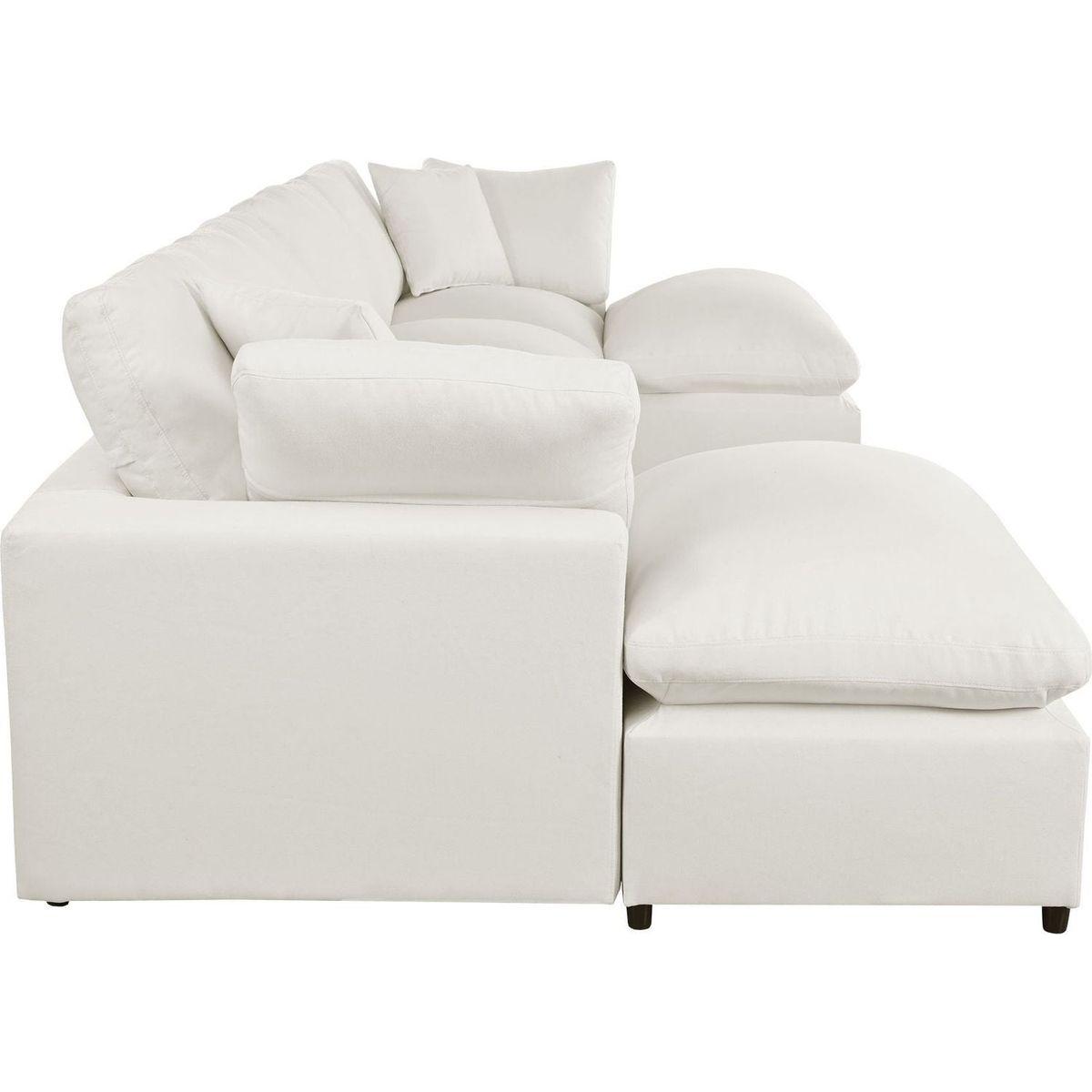 Modern Large U-Shape Sectional Sofa, 2 Large Chaise with Removable Ottomans for Living Room