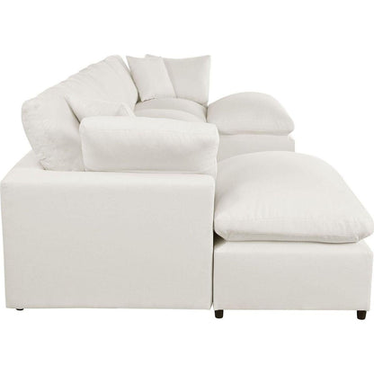 Modern Large U-Shape Sectional Sofa, 2 Large Chaise with Removable Ottomans for Living Room
