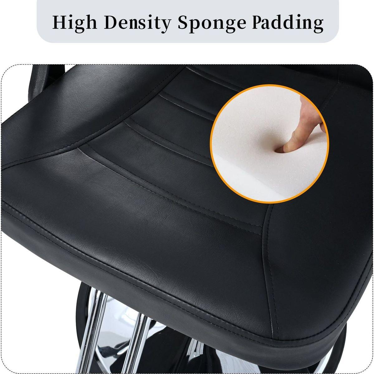 Classic Reclining barber Chair Salon Chair for Hair Stylist with Heavy Duty Hydraulic Pump, 360 Rotation, Tattoo Chair Shampoo Beauty Salon Equipment, Max Load Weight 330 Lbs, Black