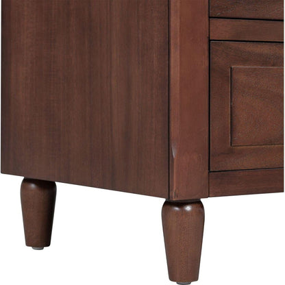 3-Drawer Nightstand Storage Wood Cabinet