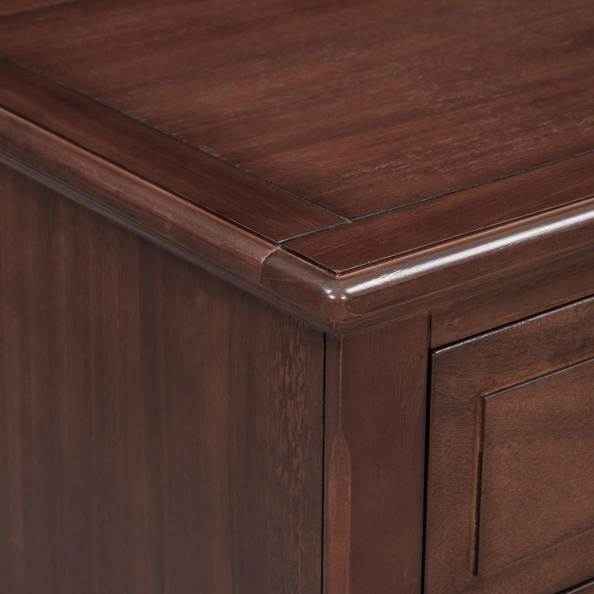 3-Drawer Nightstand Storage Wood Cabinet