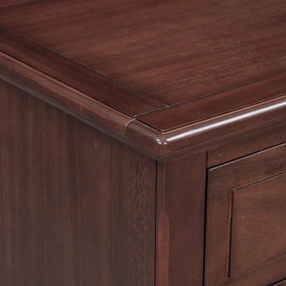 3-Drawer Nightstand Storage Wood Cabinet