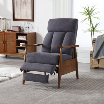 COOLMORE Wood Frame Armchair,  Modern Accent Chair Lounge Chair for Living Room