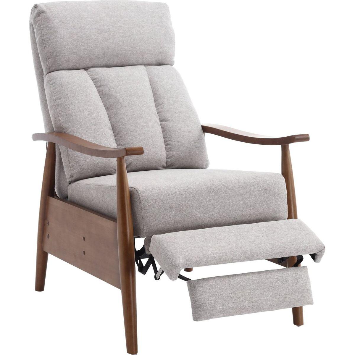 Wood Frame Armchair, Modern Accent Chair Lounge Chair for Living Room