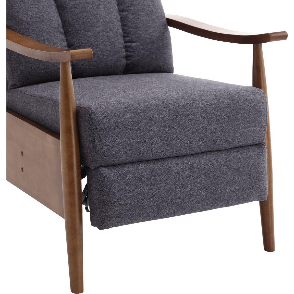 COOLMORE Wood Frame Armchair,  Modern Accent Chair Lounge Chair for Living Room