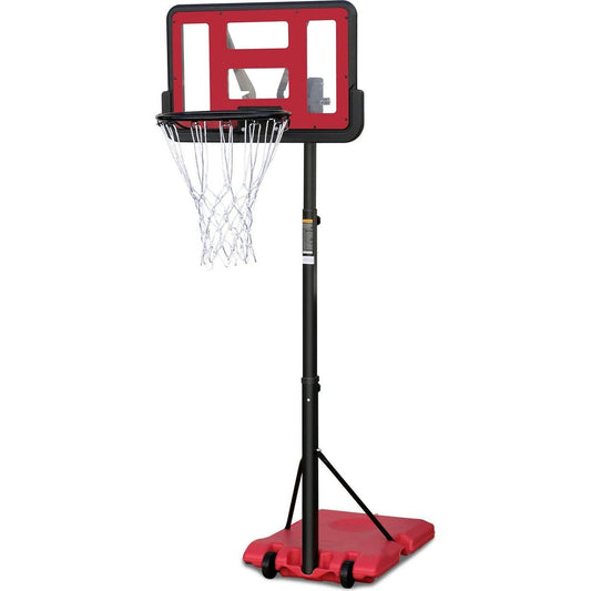 Use for Outdoor Height Adjustable 4.8 to 7.7ft Basketball Hoop 44 Inch Backboard Portable Basketball Goal System with Stable Base and Wheels