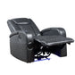 Alair Power Motion Recliner w/Bluetooth Speaker & Cooling Cup Holder, Dark Gray Leather Aire