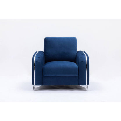 Wenona Chair, Blue Velvet