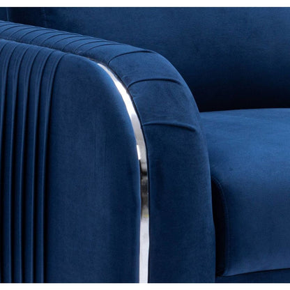 Wenona Chair, Blue Velvet