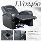 Alair Power Motion Recliner w/Bluetooth Speaker & Cooling Cup Holder, Dark Gray Leather Aire