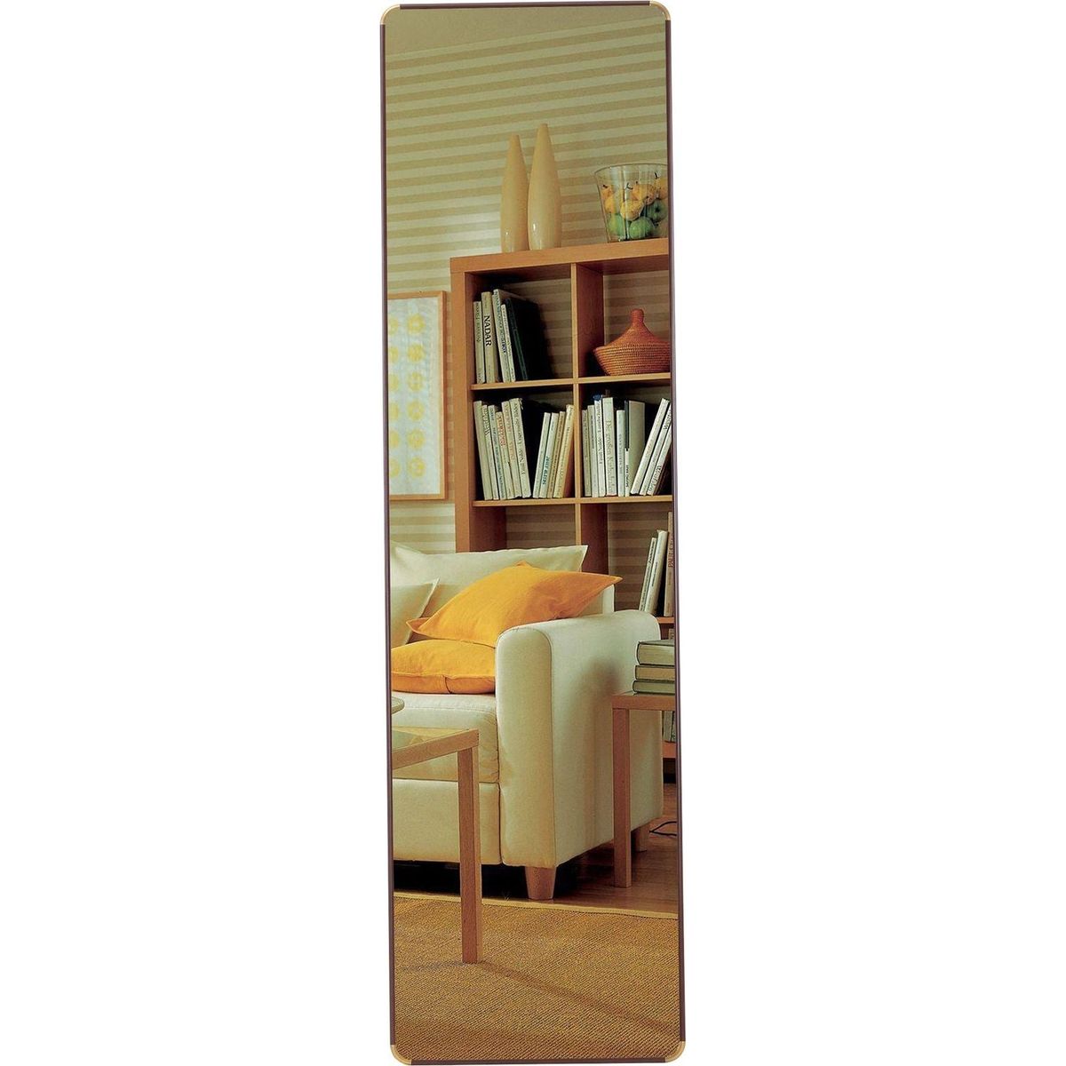 The 4th generation floor standing full-length mirror. wall mirror, bathroom makeup mirror, bedroom foyer, clothing store, wall mounted. 60 "x 16.5"