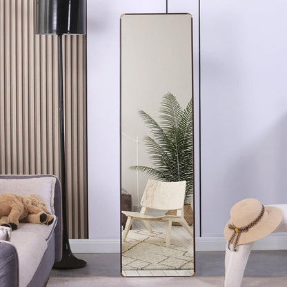 The 4th generation floor standing full-length mirror. wall mirror, bathroom makeup mirror, bedroom foyer, clothing store, wall mounted. 60 "x 16.5"