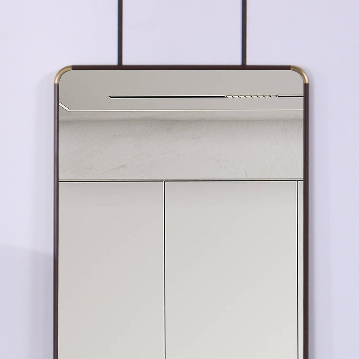 The 4th generation floor standing full-length mirror. wall mirror, bathroom makeup mirror, bedroom foyer, clothing store, wall mounted. 60 "x 16.5"