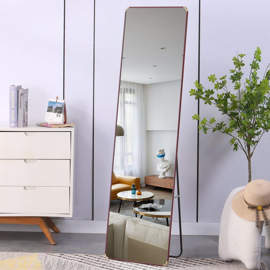 The 4th generation floor standing full-length mirror. wall mirror, bathroom makeup mirror, bedroom foyer, clothing store, wall mounted. 60 "x 16.5"