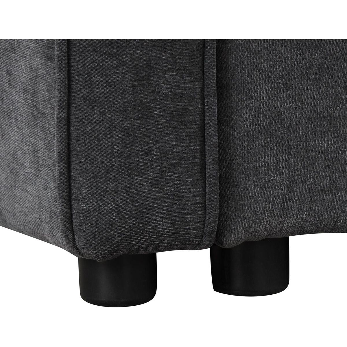 124.8"L-shaped Sofa Convertible Sofa Bed Pull Out Sofa Sleeper with Two Back Pillows, Two USB Ports and Two Power Sockets for Living Room, Gray