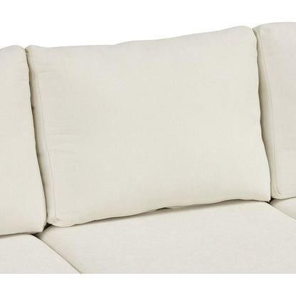 124.8"L-shaped Sofa Convertible Sofa Bed Pull Out Sofa Sleeper with Two Back Pillows, Two USB Ports and Two Power Sockets for Living Room, Beige