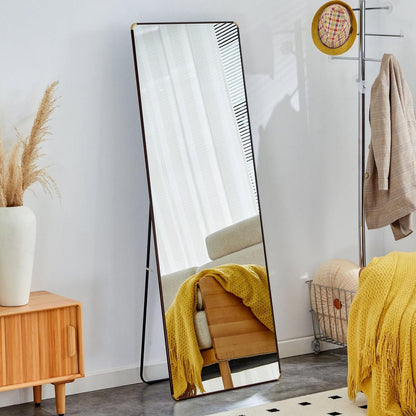 The 4th generation floor standing full-length mirror. wall mirror, bathroom makeup mirror, bedroom foyer, clothing store, wall mounted. 65 "x 23.2"