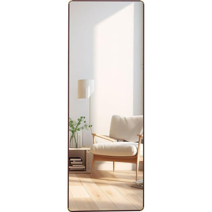 The 4th generation floor standing full-length mirror. wall mirror, bathroom makeup mirror, bedroom foyer, clothing store, wall mounted. 65 "x 23.2"