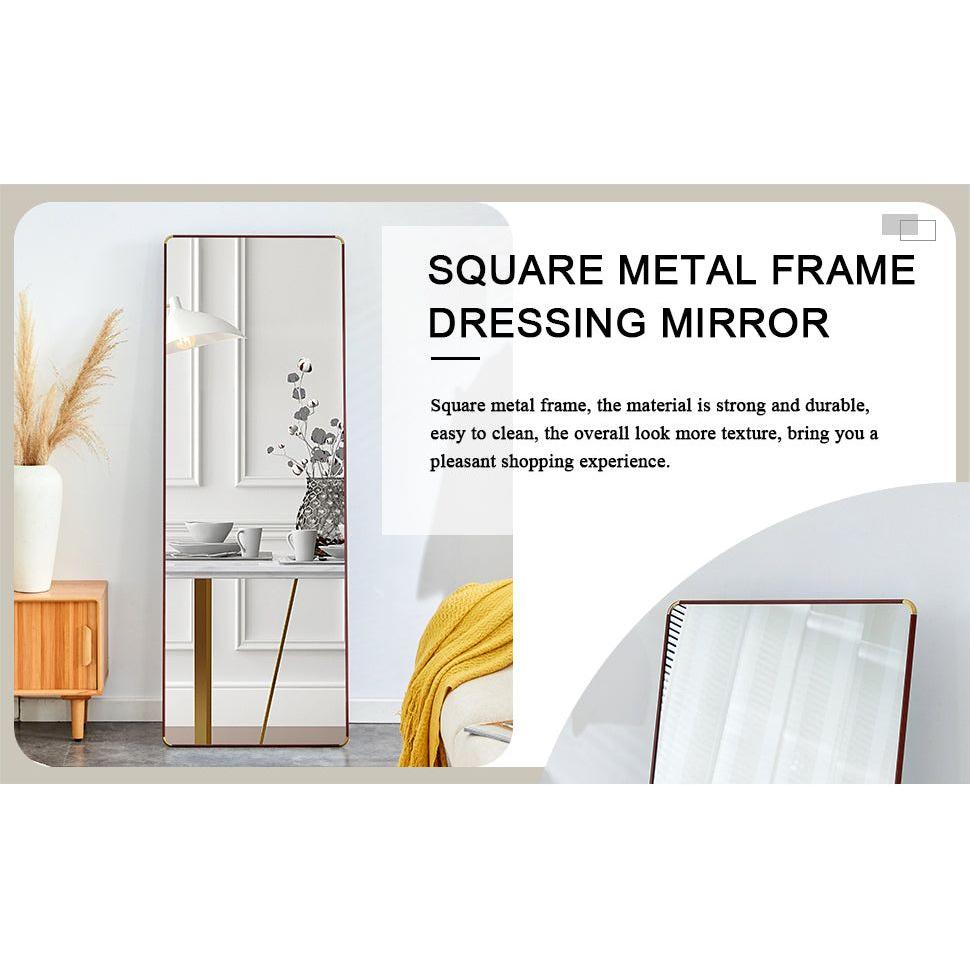 The 4th generation floor standing full-length mirror. wall mirror, bathroom makeup mirror, bedroom foyer, clothing store, wall mounted. 65 "x 23.2"