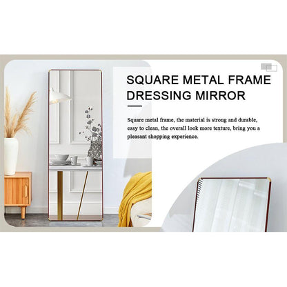 The 4th generation floor standing full-length mirror. wall mirror, bathroom makeup mirror, bedroom foyer, clothing store, wall mounted. 65 "x 23.2"