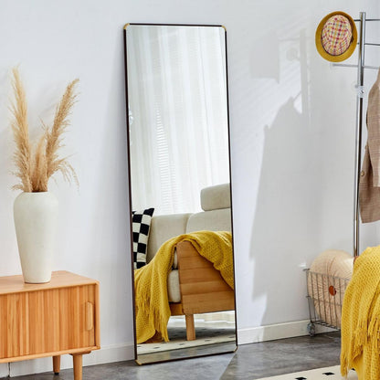 The 4th generation floor standing full-length mirror. wall mirror, bathroom makeup mirror, bedroom foyer, clothing store, wall mounted. 65 "x 23.2"