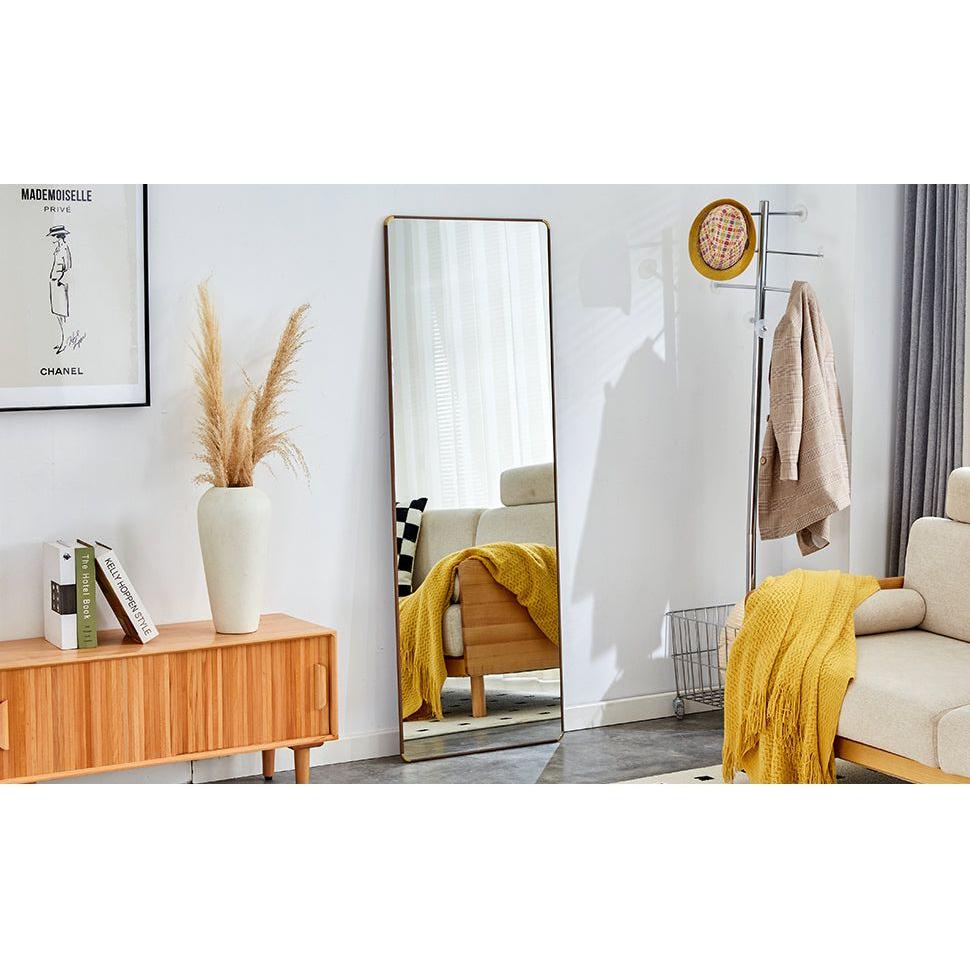 The 4th generation floor standing full-length mirror. wall mirror, bathroom makeup mirror, bedroom foyer, clothing store, wall mounted. 65 "x 23.2"