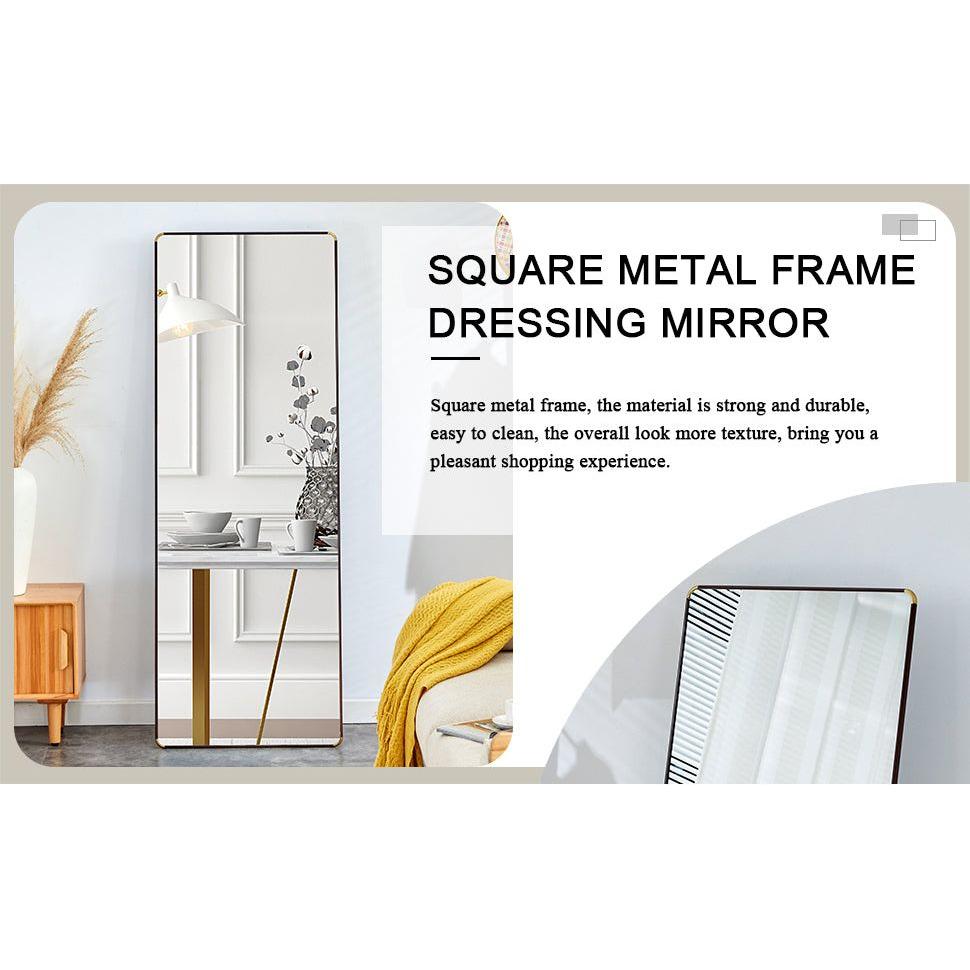 The 4th generation floor standing full-length mirror. wall mirror, bathroom makeup mirror, bedroom foyer, clothing store, wall mounted. 65 "x 23.2"