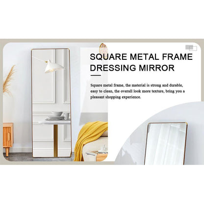 The 4th generation floor standing full-length mirror. wall mirror, bathroom makeup mirror, bedroom foyer, clothing store, wall mounted. 65 "x 23.2"