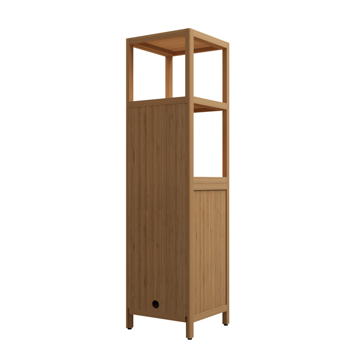 Large capacity multifunctional bamboo storage cabinet furniture for bathroom and living room