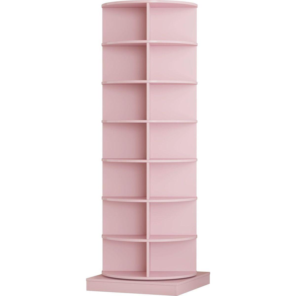 new 360 pink rotating shoe cabinet with 7 layers can accommodate up to 28 Paris shoes
